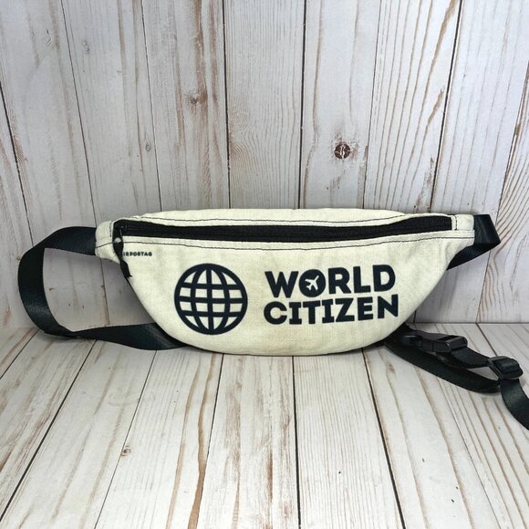Airportag WORLD CITIZEN Canvas Fanny Pack Belt Bag - Picture 1 of 5
